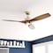 Vaxcel Curtiss Satin Brass Mid-Century Modern MCM Wood Propeller Ceiling Fan with LED Light Kit and Remote F0097 - alternate 5